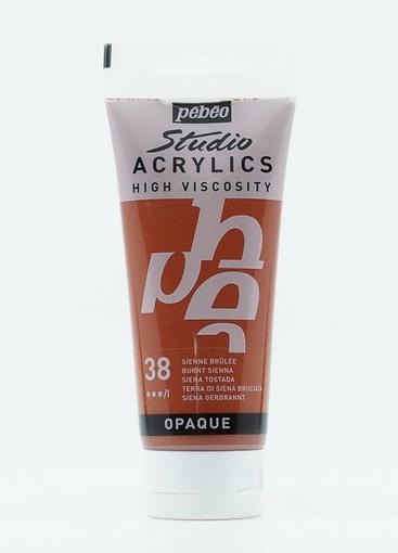 Actual product image Pebeo Studio Acrylics Fine Acrylic (Siena burnt, 100 ml)