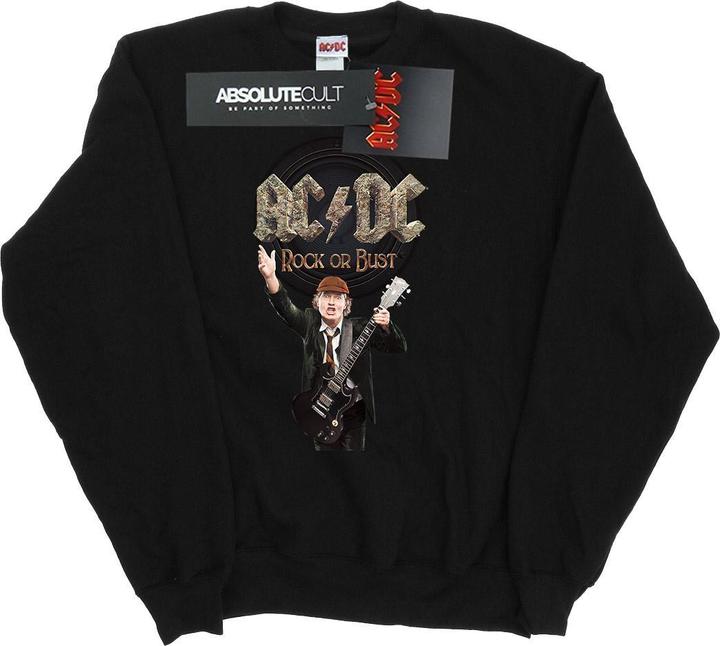 Actual product image AC/DC Womens/Ladies Rock Or Bust Angus Young Sweatshirt (L)