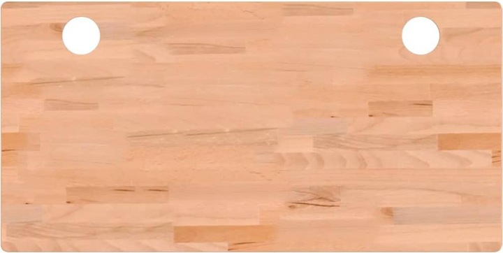 Actual product image VidaXL Schreibtischplatte 110x55x2,5 cm Massivholz Buche,Material (110 x 55 x 2.5 cm)