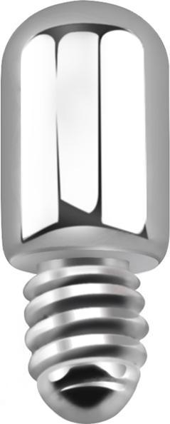 Immagine prodotto Star Piercing Dermal Anchor Zylinder retainer (senza ottone, Acciaio chirurgico 316L)