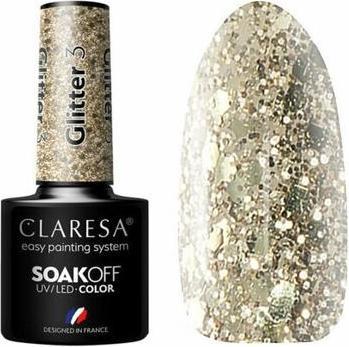 Produktbild Claresa Glitter Soak Off Hybrid Nagellack 3.5ml