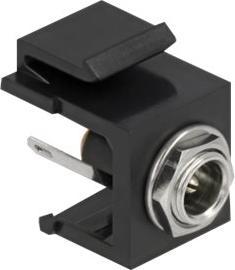 Produktbild Delock Keystone Modul DC 5,5 x 2,1 mm Buchse schwarz