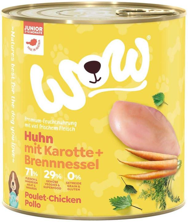 Produktbild WOW Junior, Huhn mit Karotten (Junior, 1 Stk., 925 g)