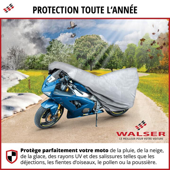 Produktbild Walser Motorrad Abdeckplane All Weather Basic M, Motorrad Abdeckplane, Motorrad-Garage wasserdicht -