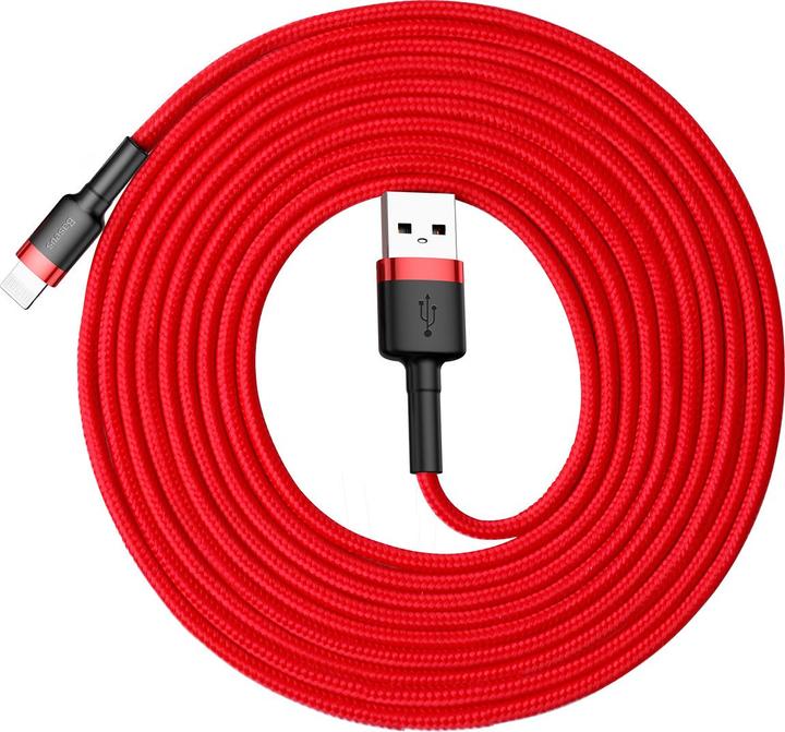 Produktbild Baseus cafule Cable USB For iP 2A 3m Red+Red (3 m, USB 3.2 Gen 1)