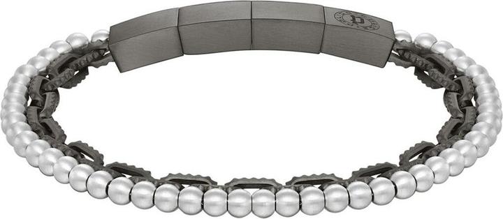 Immagine prodotto Police Shelf - Bracciale in acciaio a doppia azione PEAGB0035301 (15 cm, Acciaio inossidabile)