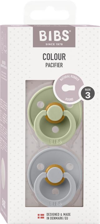 Produktbild Bibs - Pacifier Colour 2 PACK - Sage/Cloud - Size 3 (2x)