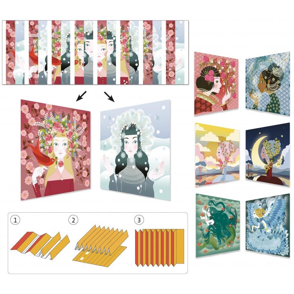 Thumbnail - Djeco Papierkreationen Königinnen