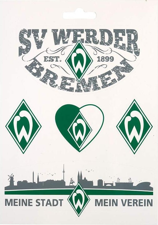 Produktbild SV Werder Bremen Aufkleber-Set Motive 5tlg.