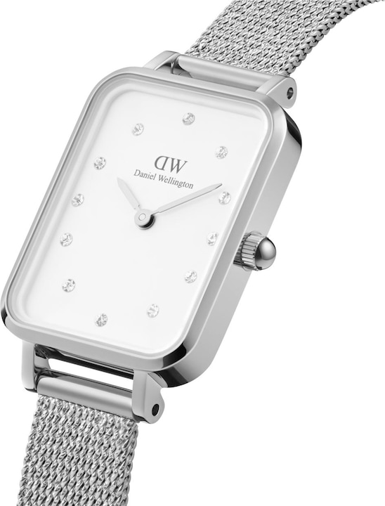 Immagine prodotto Daniel Wellington Quadro Lumine Pressed Sterling (Orologio da polso analogico, 20 mm)