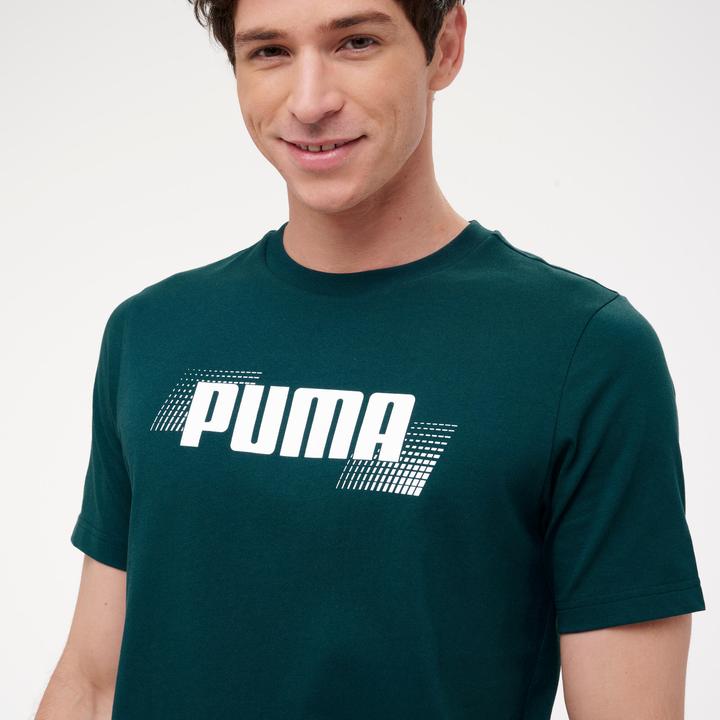 Image du produit Decathlon T-shirt en coton à manches courtes homme, vert (XXL)
