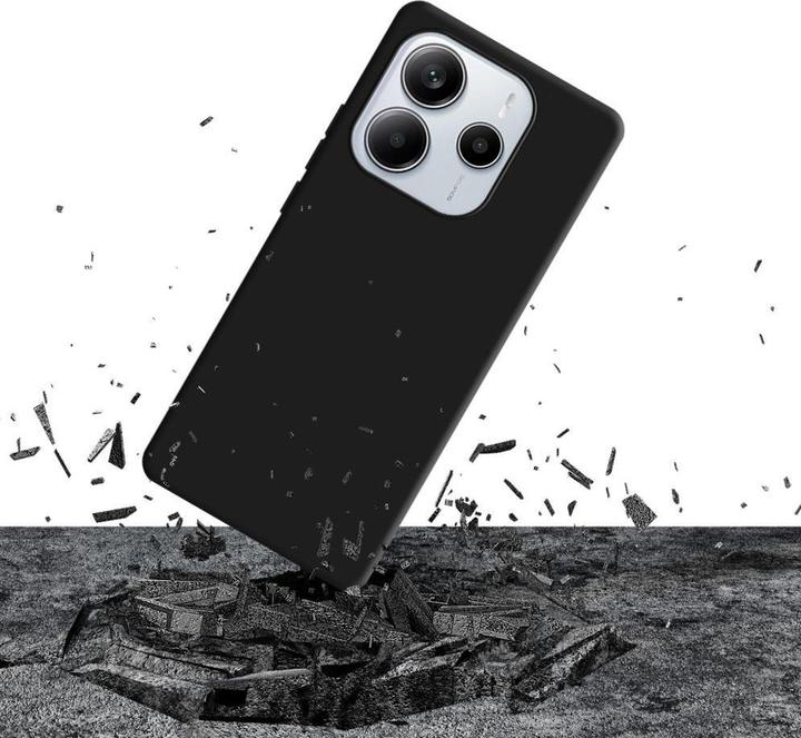 Actual product image 3MK Silicone Case for Xiaomi Redmi Note 14 5G - black (Xiaomi Redmi Note 14 5G)