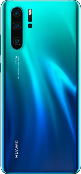 Actual product image Huawei P30 Pro (128 GB, Aurora Blue, 6.47", Hybrid Dual SIM, 40 Mpx, 4G)