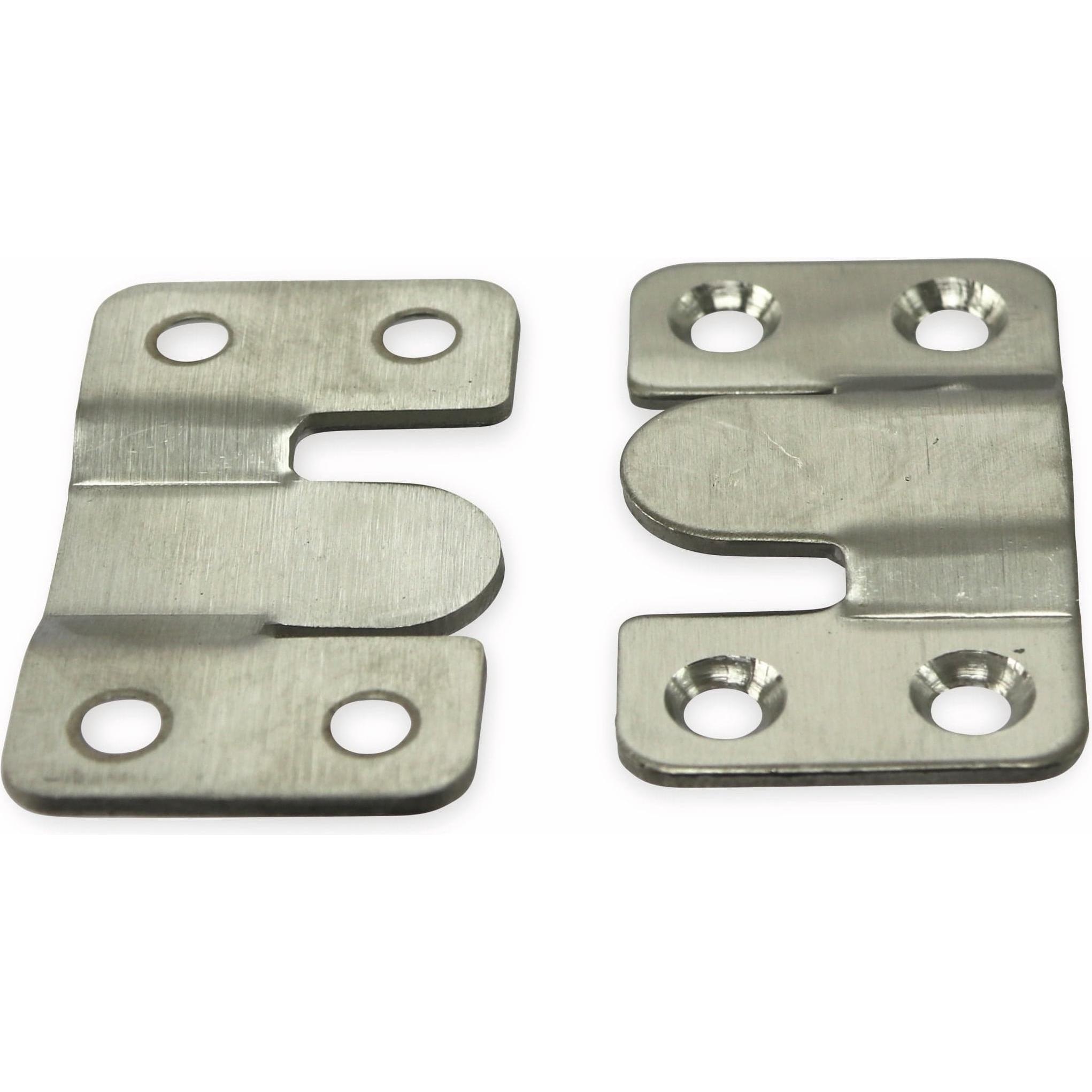 Thumbnail - Eneroid, Baubeschläge + Holzverbinder, Möbelverbinder-Set Edelstahl, 53x30 mm