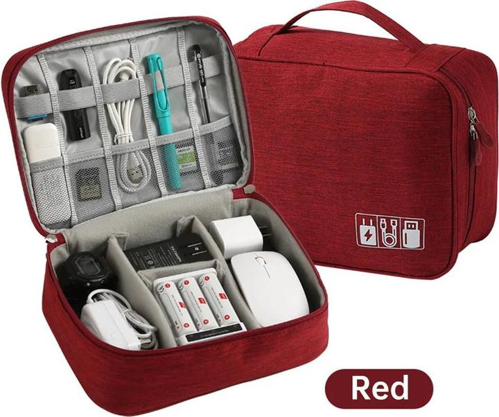 Only-Bags.Store Kabelaufbewahrungstasche Wasserdicht Digital Electronic Organizer Tragbar USB Daten