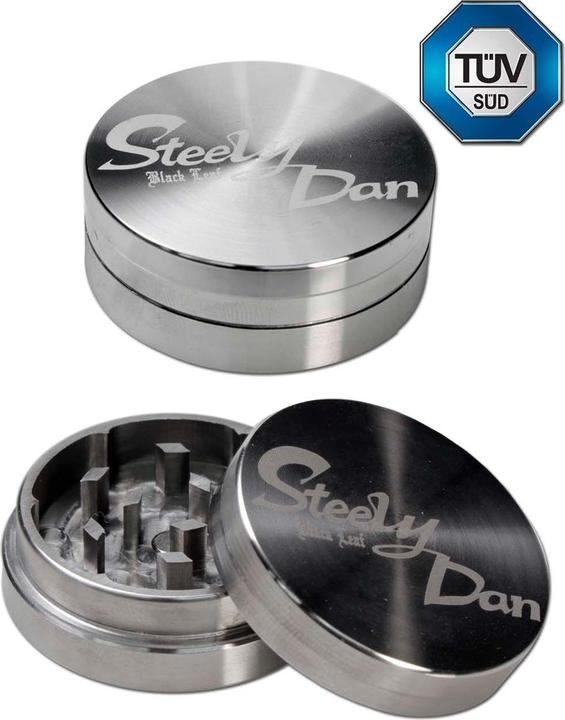 Image du produit Black Leaf Steely Dan Grinder en acier inoxydable 2 pièces