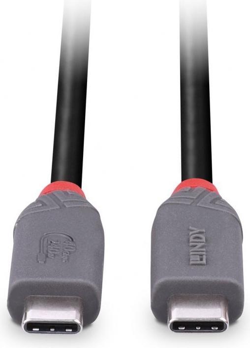 Image du produit Lindy 36958 Câble USB 2 m USB4 Gen 3x2 USB C Noir (2 m, USB 4.0, 240 W)