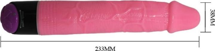 Productafbeelding Baile Kleurrijke Seks Realistische Vibrator Roze 23 cm