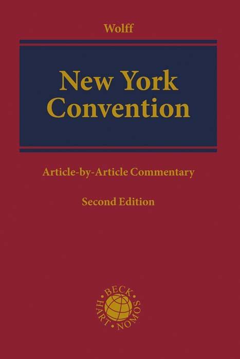 Produktbild New York Convention (Englisch, Borris, Christian/Ehleetal, 2019)