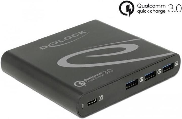 Delock Charger 1x USB-C PD+3x USB-A QC (85 W)
