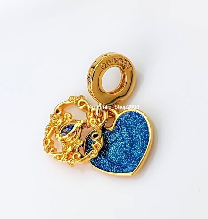 Immagine prodotto Pandora Carrozza Disney di Cenerentola e cuore doppio (Dorato, Smalto)