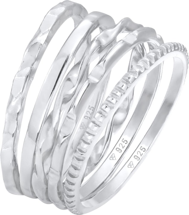 Image du produit Elli Basic Ring, set de bagues (56, Argent 925)