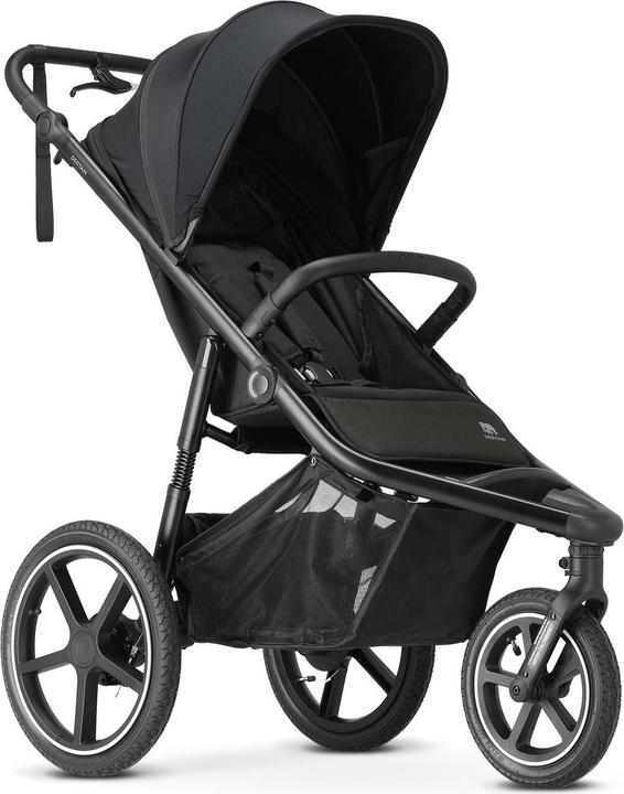 Produktbild Deryan Luxe Bolt hardloop kinderwagen - Jogging buggy - Runner - Inclusief muggennet en pomp - Zwart (6 Monate - 4 Jahre)