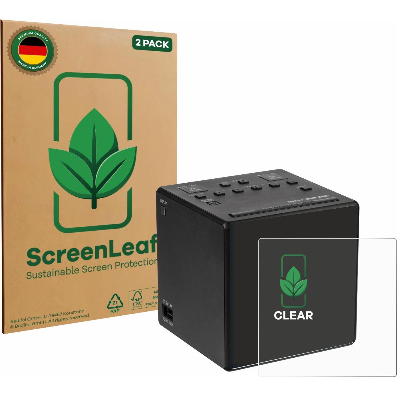 ScreenLeaf Pellicola protettiva, Proteggi Schermo Sostenibili, Clear, Antigraffio, Pellicola protettiva del dispositivo