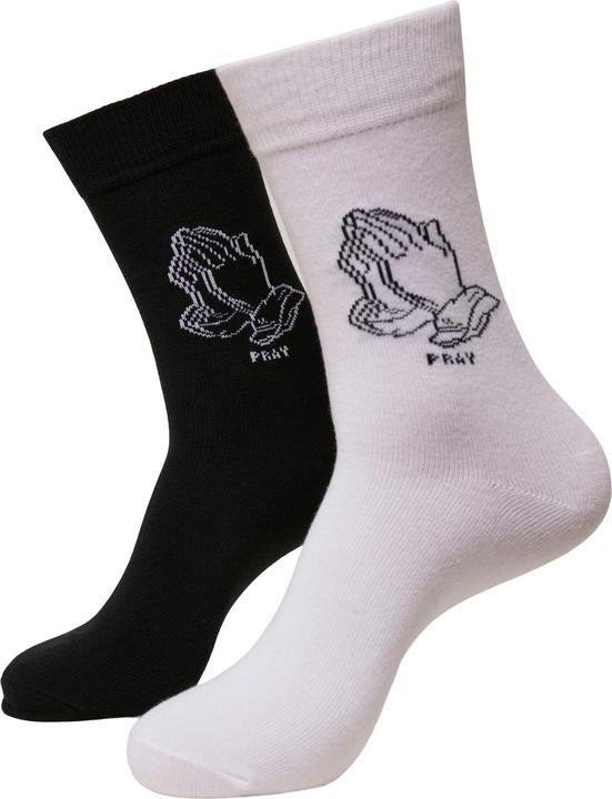 Mister Tee Pray Hands Socks 2-Pack (2er Pack, 35 - 38)