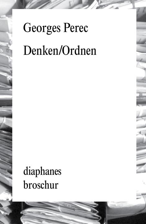 Produktbild Denken/Ordnen (Deutsch, Georges Perec, 2014)