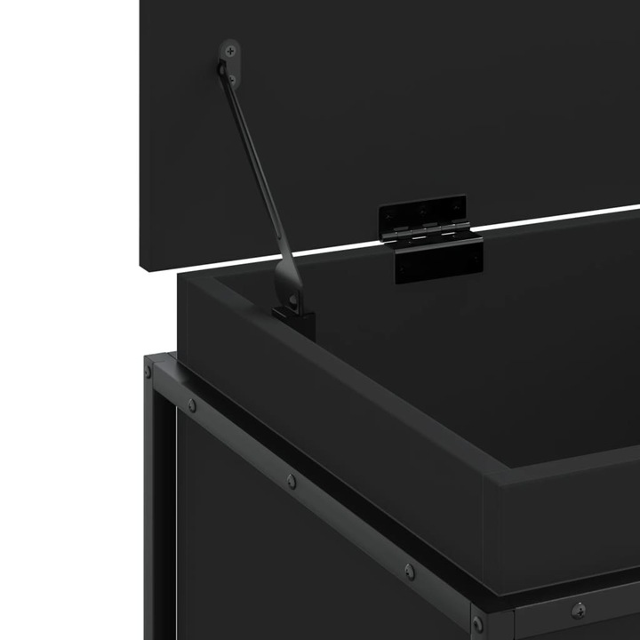 Produktbild VidaXL Aufbewahrungsbox mit Deckel Spielzeugkiste Auflagenbox Kissenbox Schwarz