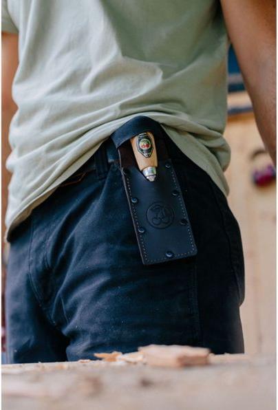 Actual product image Kirschen Kurzbeitel in Leder- holster, 35 mm (35 mm)