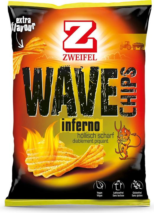 Produktbild Zweifel Chips Wave Inferno 30g (980 g)