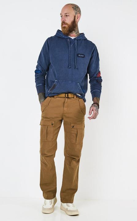 Actual product image Joe Browns Classic Cargo Trousers with Woven Belt (34)