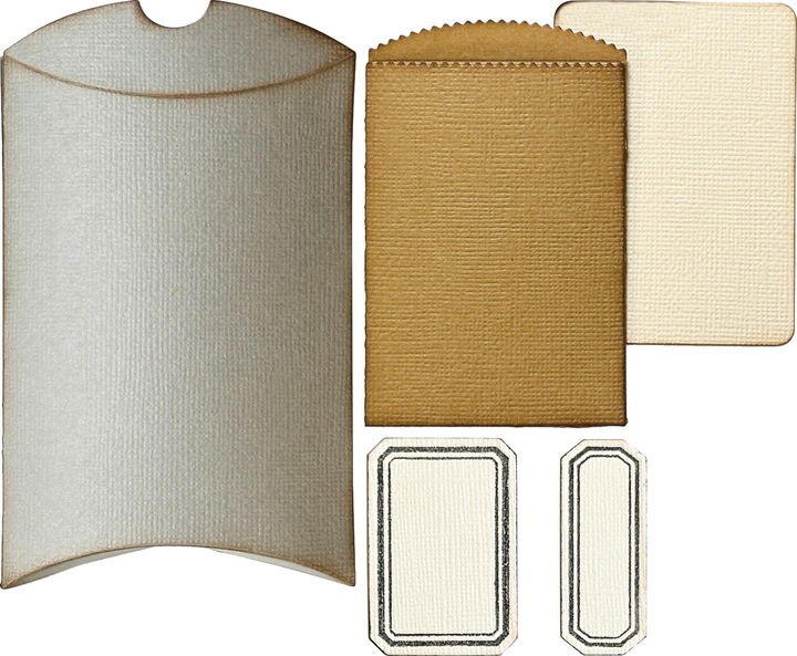 Produktbild Sizzix Thinlits Stanzschablone "Pillow Box + Bag by Tim Holtz"