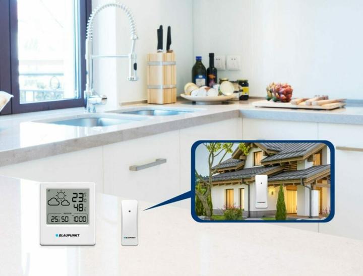Actual product image Blaupunkt Stacja pogodowa z czujnikiem zewnętrznym WS10WH