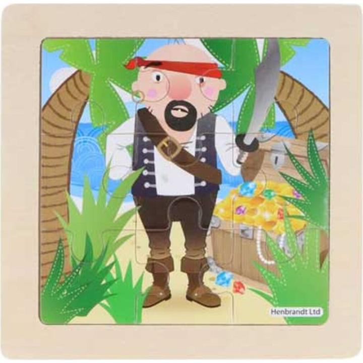 Produktbild Henbrandt Holzpuzzle Piratenbasis 9 Teile (9 Teile)