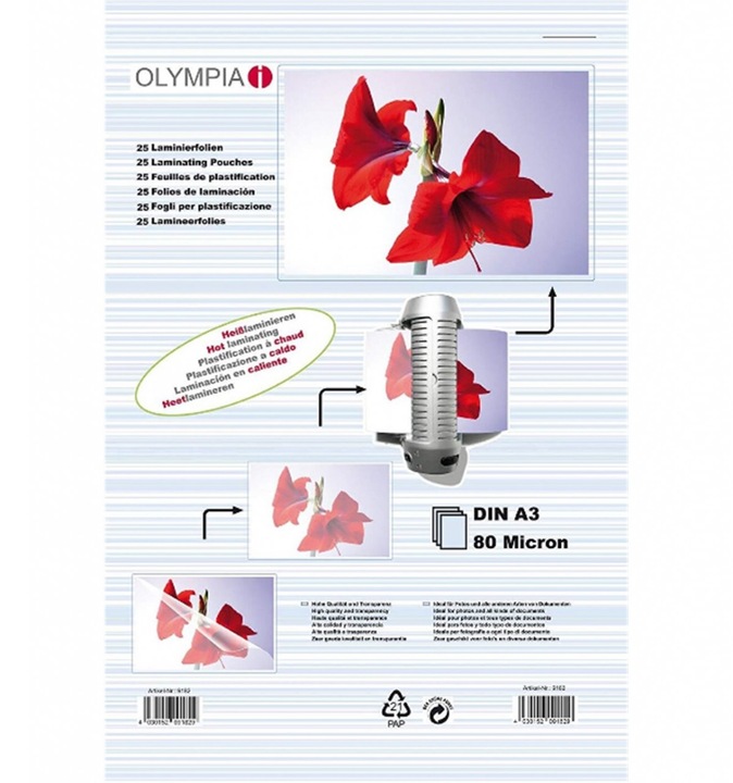 Productafbeelding Olympia Lamineerfolies (A5, 100 Stuk, 80 µm)
