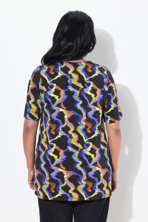 Produktbild Ulla Popken Slinkyshirt, A-Linie, V-Ausschnitt, Halbarm (46, 48)