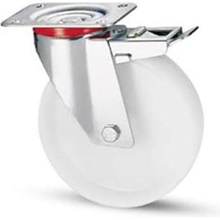 Rs Pro, Möbelrollen, Drehlager Lenkrolle, Rad ø 200mm, 300kg, Ge