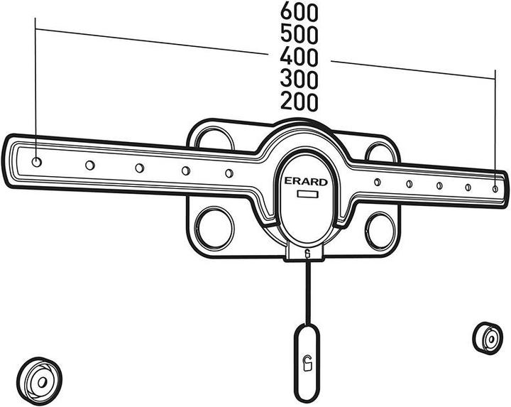 Image du produit Erard Fixit 600 (Mur, 70 kg, 40" - 85")