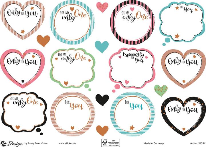 Immagine prodotto Avery Motivo adesivo A5 DEKO For You