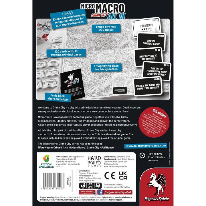 Produktbild Pegasus MicroMacro: Crime City 3? All In (Edition Spielwiese) (English Edition) (Englisch)