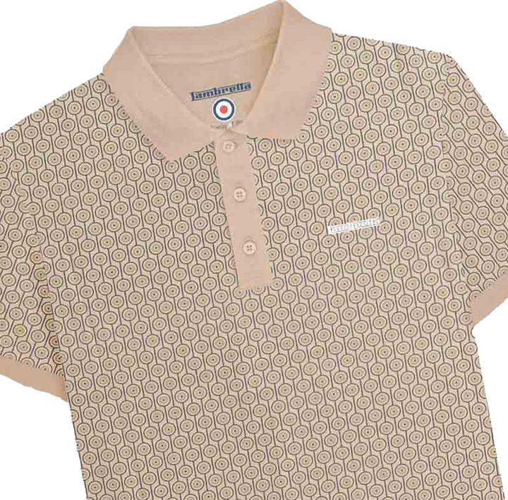 Image du produit Lambretta - Polo motif/style cercle géométrique - Homme (5XL)