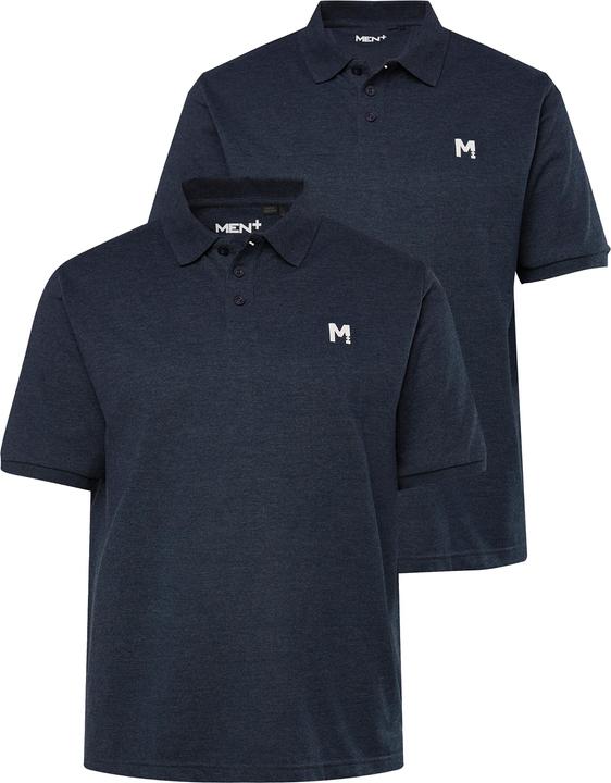 Produktbild Men+ Poloshirts, 2er-Pack, Basic, Piqué, Halbarm (5XL)