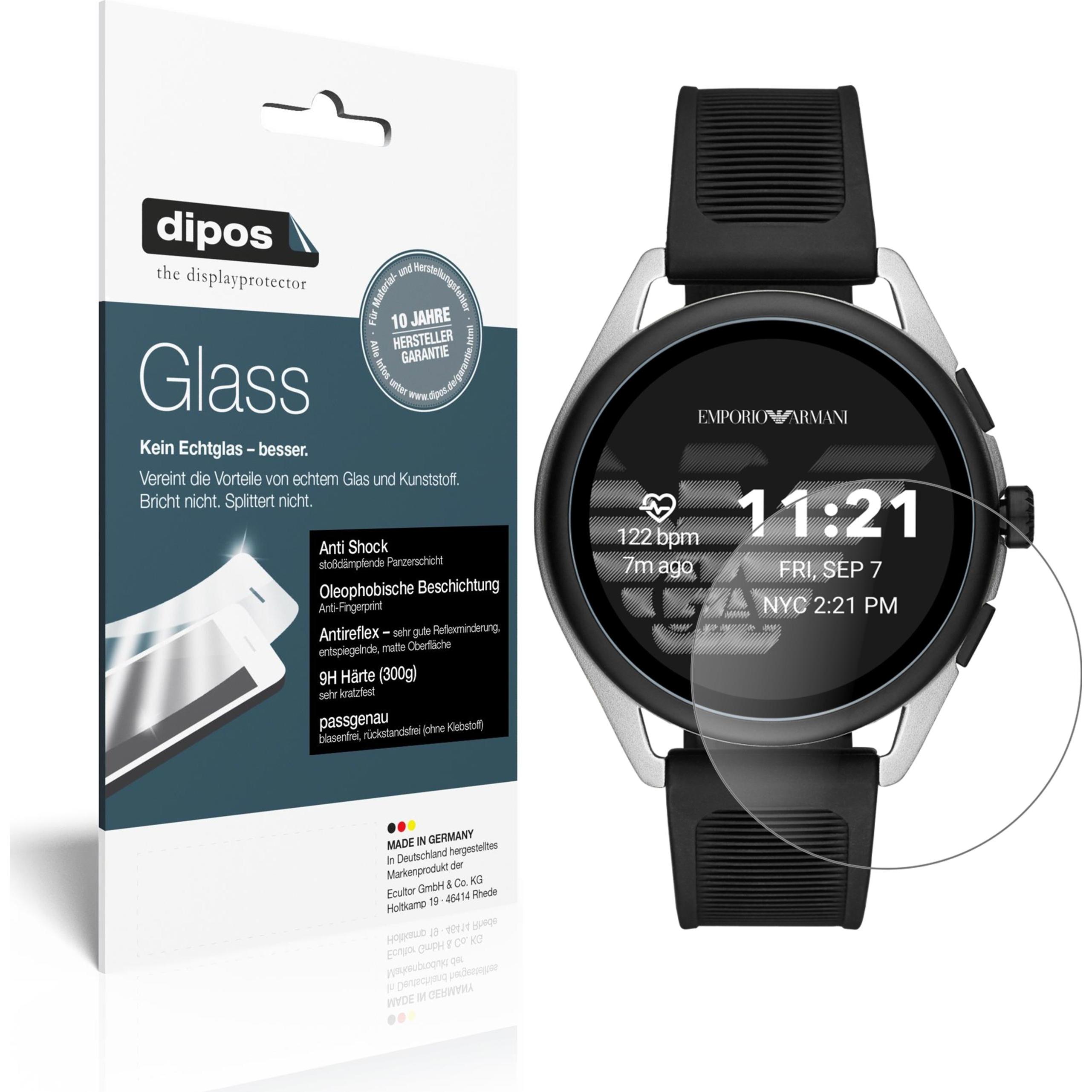 Dipos Displayschutz Anti-Shock, Smartwatch Schutzfolie, Transparent
