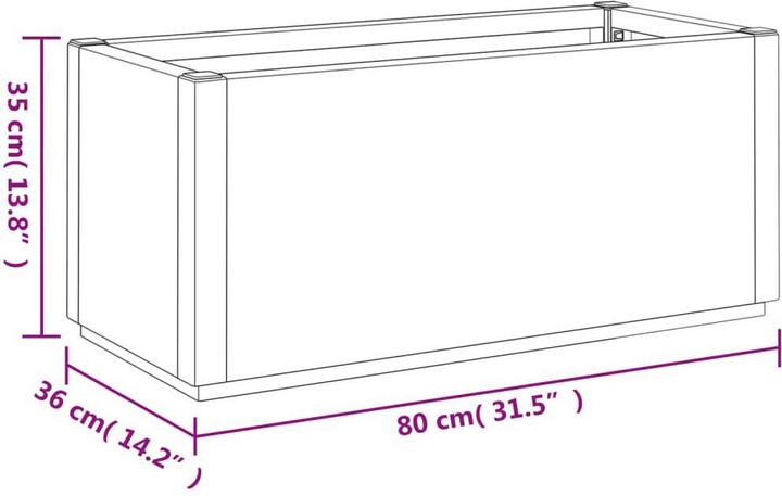 Actual product image vidaXL Pflanzkübel