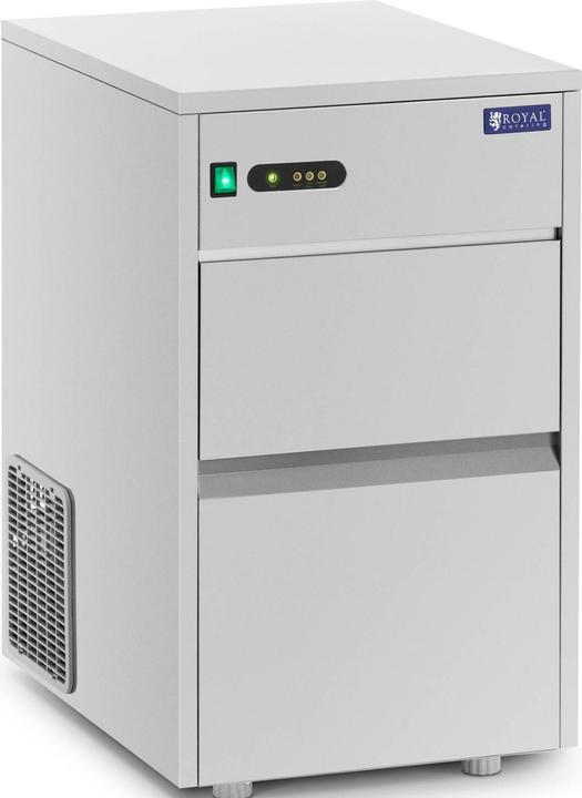 Produktbild Royal Catering Gastro Eiswürfelmaschine Eiswürfelbereiter Icecubemaker 50kg/24h Edelstahl