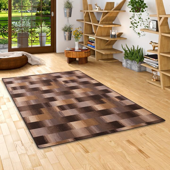 Actual product image Snapstyle Designer velour carpet Mystic Karo (80 x 160 cm)