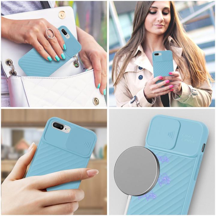 Image du produit Cadorabo Couverture TPU avec protection pour appareil photo (Apple iPhone 7 Plus, Apple iPhone 7s Plus)